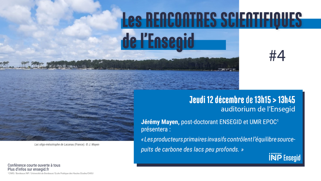 Rencontres Scientifiques de l'ENSEGID : Jérémy Mayen